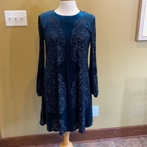 Eliza J Dress Emerald Green Velvet Dress Size 10